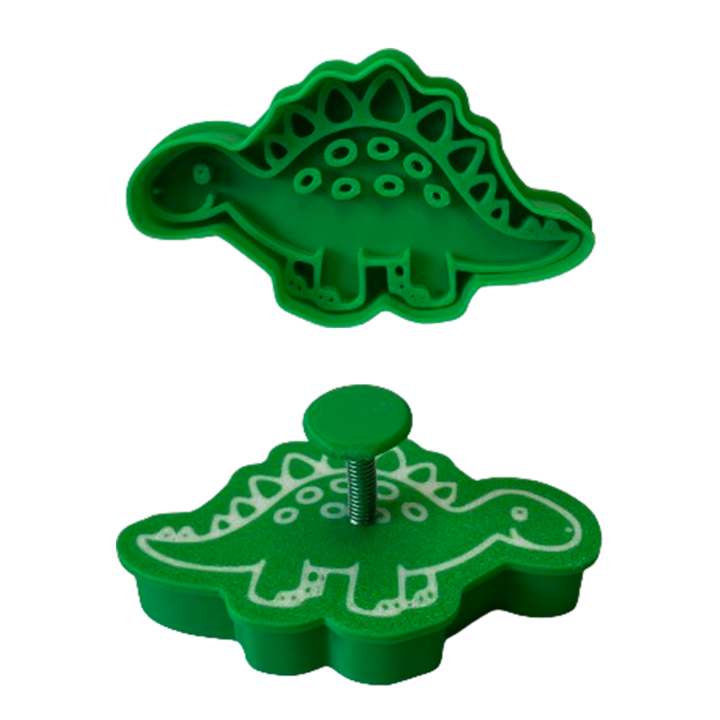 CookieStamp - Dinozaur Stegosaurus, 51x85x16 mm - Cookie Cutter Decorativ pentru Aluat, Stampila pentru Biscuiti Unicat - Ideal pentru copii