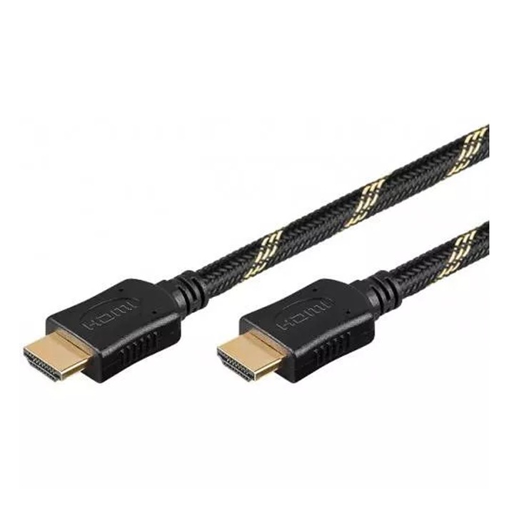 HDMI kábel 1,5 m 2,0 V Ethernet 3D pamuttok Goobay