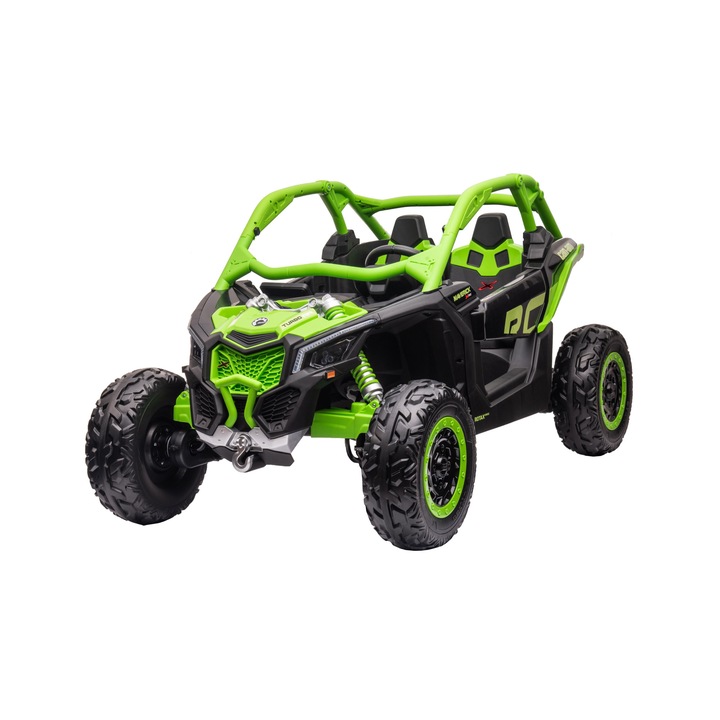 Електрически UTV Premier 4x4 Can-Am Maverick Power RC, 2 места, 2 24V батерии, гумени колела от EVA, седалка от еко кожа, зелен