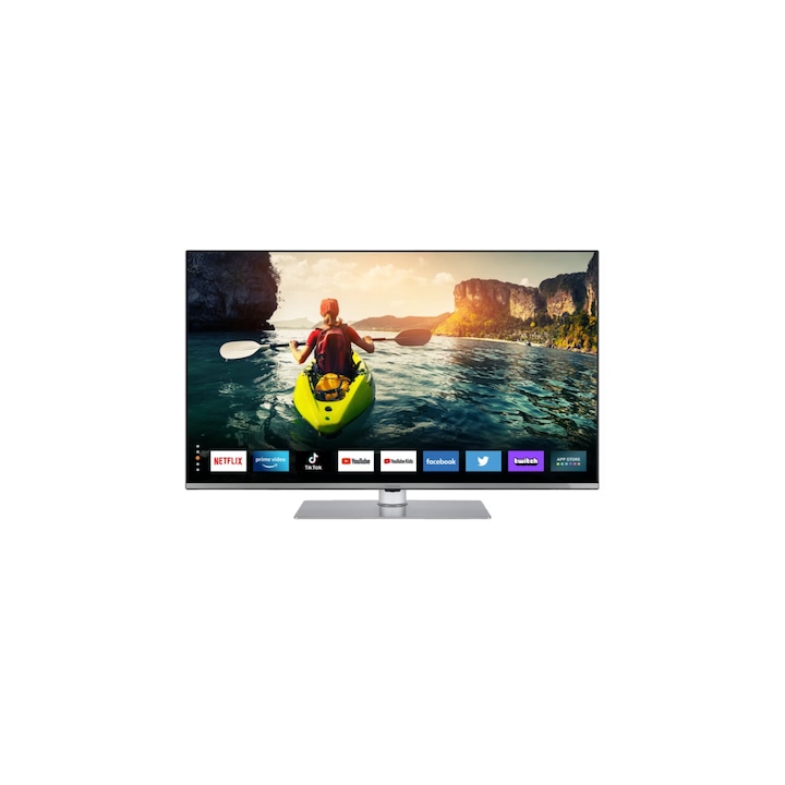 Televizor LED argintiu Panasonic TX43MXX689 (43 inch (108 cm), 4K UHD, HDR, control vocal (Alexa, Google Assistant), Dolby Atmos)