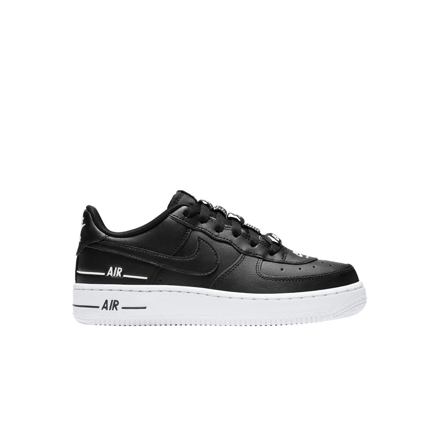Pantofi sport Nike Air Force LV8 GS, Piele naturala, Negru, 40