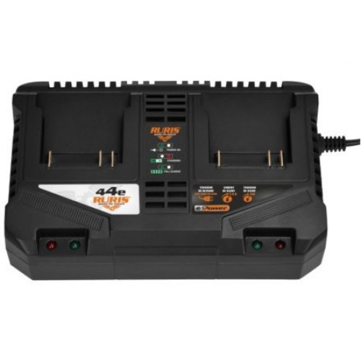 Incarcator dublu pentru acumulatori RURIS 44e, tensiune iesire 20V, curent iesire 2.5A