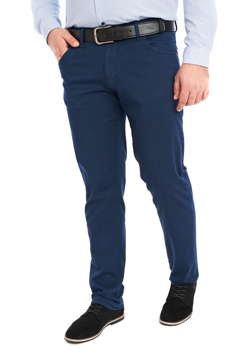 Pantaloni barbatesti subtiri, Forza, bleumarin, 30