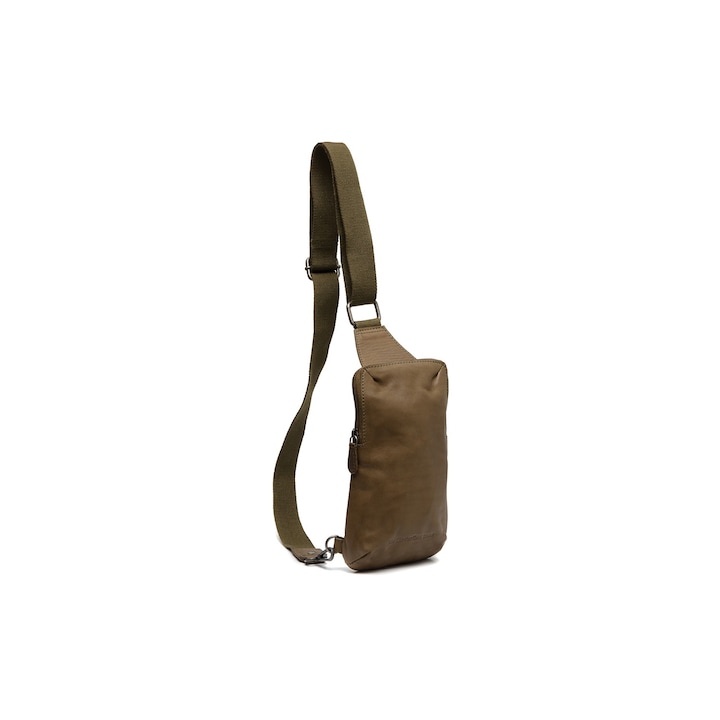 Valódi bőr crossbody táska, The Chesterfield Brand, Cambridge, Olive green