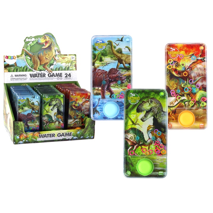 Интерактивна игра за водни умения, LEAN TOYS, Динозаври, многоцветна, 14x6.5x2cm