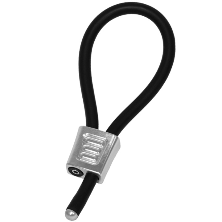 Комплект от 2 пръстена за ерекция ElectraStim Prestige Electraloops, Регулируеми, Електростимулация, 60 mm, Черен/Сребрист