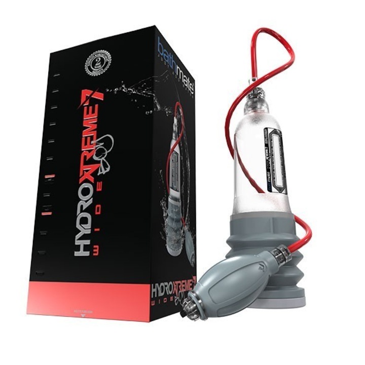 Секс помпа Bathmate HydroXtreme7 Wide Boy, Прозрачна, 13-18см