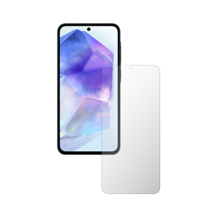 Folie Protectie Ecran iSkinz AutoRegeneranta pentru Samsung Galaxy A55 - Case friendly, Invisible Skinz UHD, Siliconica Ultra-Clear cu Acoperire Totala, Adeziva si Flexibila