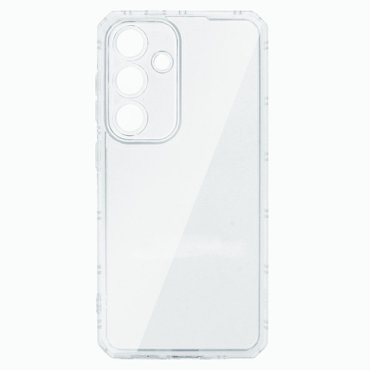 Husa de protectie compatibila cu Samsung Galaxy A55 5G, Clear Armor Ultimate, Protectie camere, Bumper aerat antisoc, Colturi intarite, Margini ridicate, Transparenta