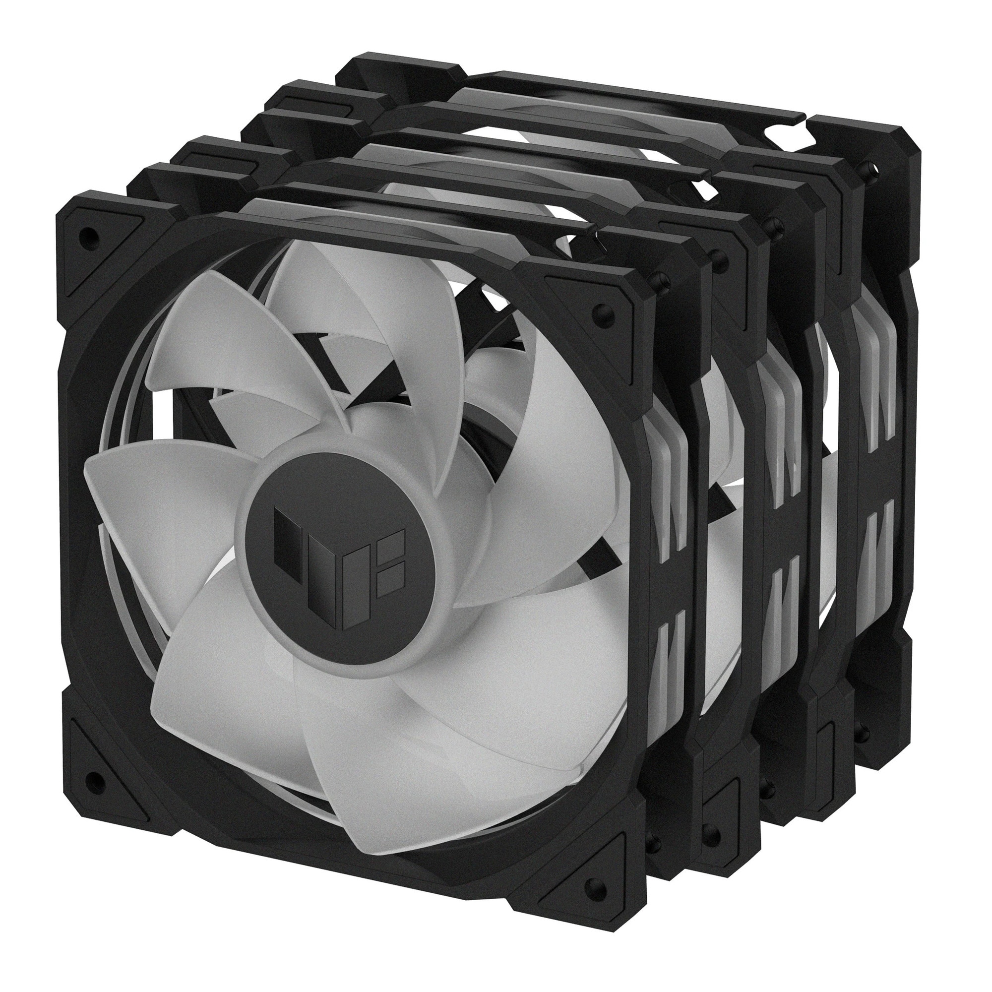 Kit 3 ventilatoare ASUS TUF GAMING TR120 ARGB Reverse Black - eMAG.ro