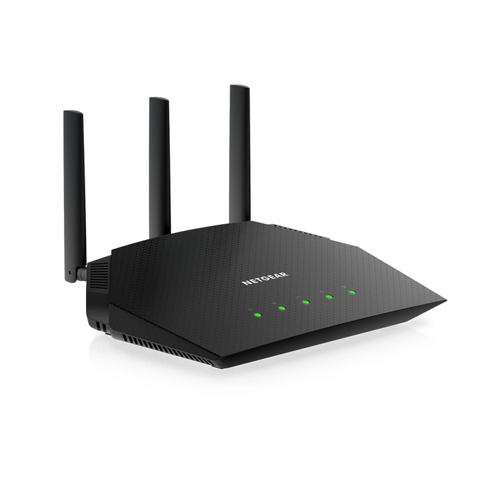 Рутер NetGear, черен, 120x120x25 мм