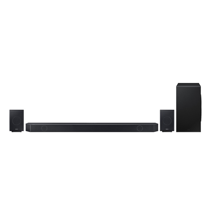 Soundbar Samsung HW-Q995GC, 11.1.4 canale, 656W, subwoofer wireless, negru, 120x120x25mm