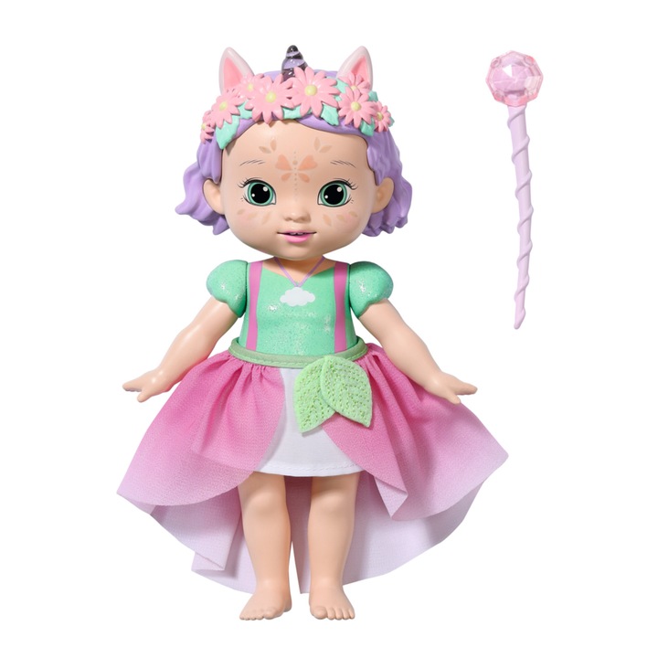 Кукла Zapf BABY born Storybook Ivy & Unicorn, пластмаса, многоцветна, 180 мм