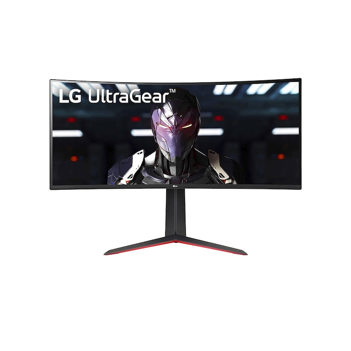 Monitor LG 34GP63AP-B, Quad HD, 1 ms, látószög 178A, fekete pirossal, 86,4 cm