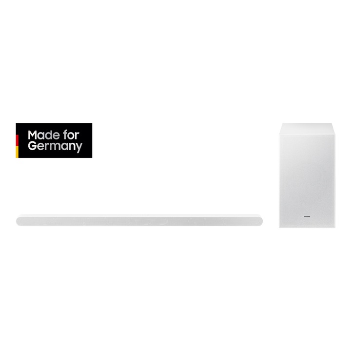 Саундбар, Samsung, HW-S711GD, 3.1 канала, 250W, Dolby Atmos, безжичен, бял, 120x120x25mm