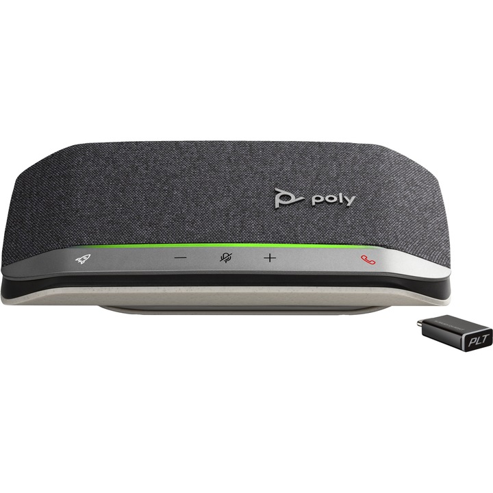 Високоговорител HP Sync 20+, двупосочен, USB/Bluetooth, черен и сребрист