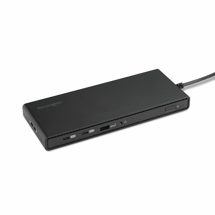 Докинг станция, Kensington, USB-C, 10Gbps трансфер, 100W, 120x120x25mm, черна