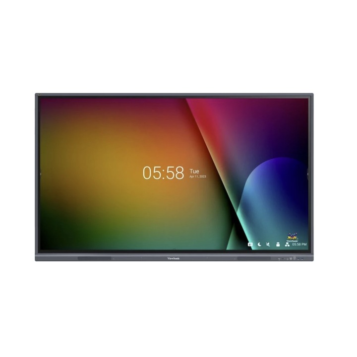 Tabla interactiva ViewSonic IFP6533-G, 65", touchscreen, 350 cd/m², Android 11, negru