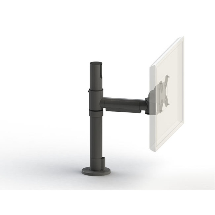 PC поддръжка Ergonomic Solutions SpacePole SPV1104-02, неръждаема стомана, черен, 120x120x25mm