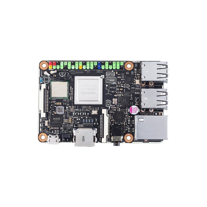 Placa de dezvoltare ASUS Tinker Board R2.0, RK3288, 2GB DDR3, Wi-Fi, Gigabit Ethernet, 120x120x25mm