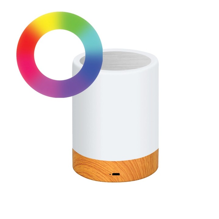 Lampa LED Techly RGB fara fir, 3.0W, 360°, multicolor