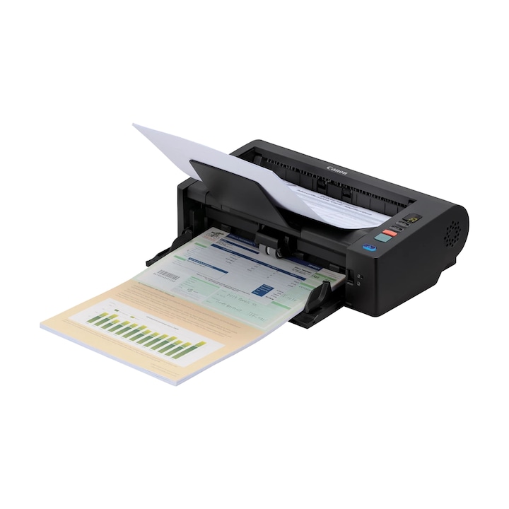 Scanner Canon imageFORMULA DR-M140II, 600x600 DPI, A4, Negru, LED RGB