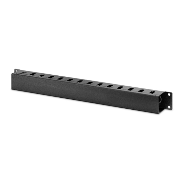 Kábelkezelő panel, APC, 1U, 483x45 mm, fekete