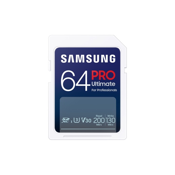 Карта памет, Samsung PRO Ultimate, 64 GB, бяла