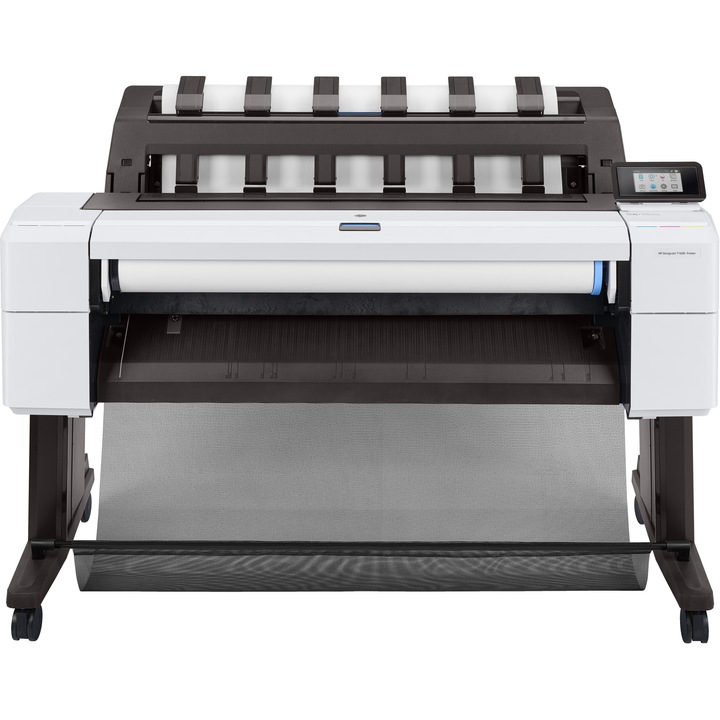 Принтер HP, Designjet T1600, 914 x 1219 mm, 32 dB, 100 W, черно/бяло