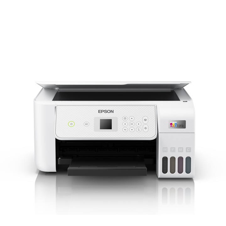Imprimanta inkjet, Epson EcoTank ET-2876, alb, A4, 5760 x 1440 DPI, Wi-Fi