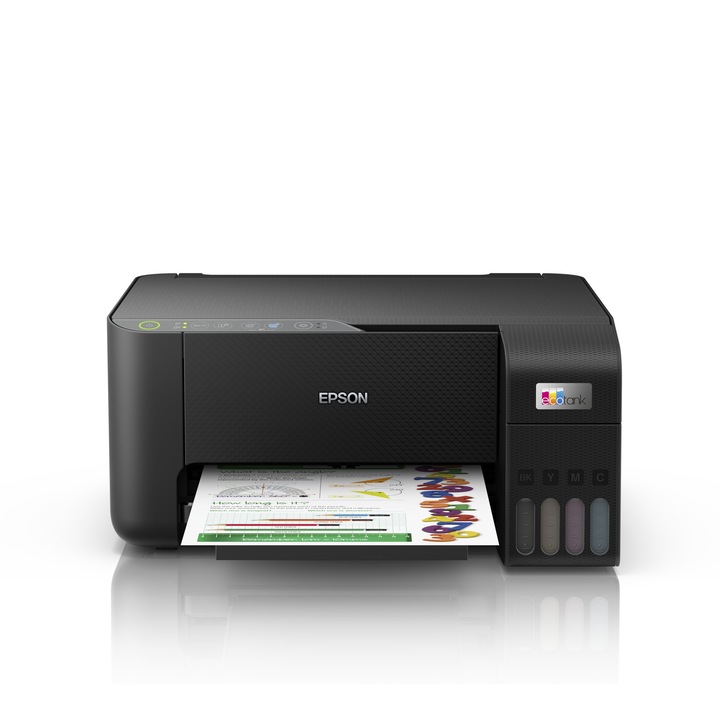 Imprimanta inkjet, EPSON EcoTank ET-2860, Wi-Fi, negru, A4, 5760 x 1440 DPI