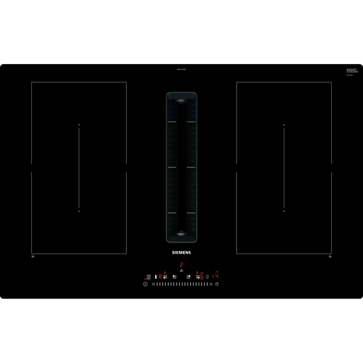 Plita incorporabila Siemens iQ500 ED811FQ15E, control tactil, negru, 80cm