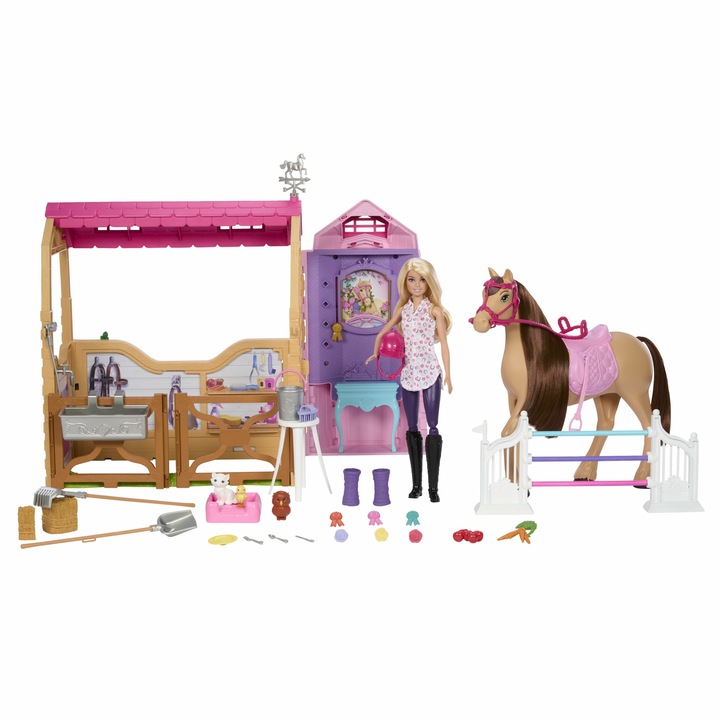 Игрален комплект Barbie Mysteries The Great Horse Chase за момичета, многоцветен, 120x120x25 mm