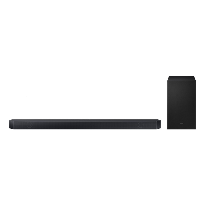 Soundbar Samsung HW-Q710GC, 3.1.2 csatornás, 320 W, Dolby Atmos, HDR10 Plus, fekete, 120x120x25mm