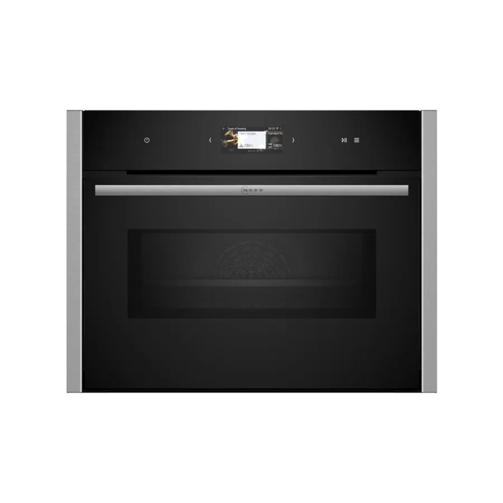 Cuptor incorporabil Neff N 90, electric, 45L, negru/inox, 120x120x25mm, tehnologie CircoTherm, Home Connect