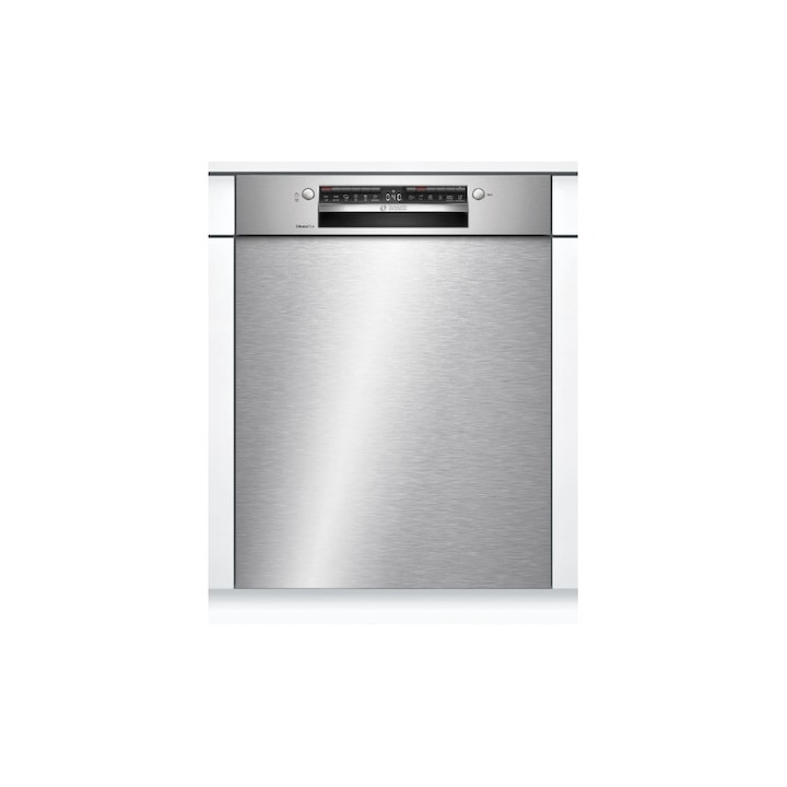 Masina de spalat vase Bosch SMU4EVS15E, semi-incorporabila, 13 seturi, clasa C, inox, 598x573x815mm