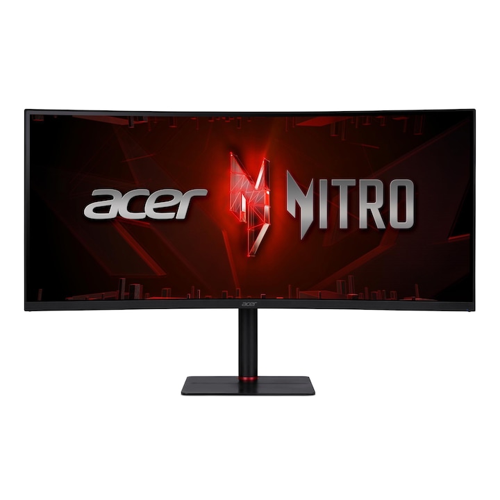 Монитор Acer Nitro XV5, 34", LCD, 3440x1440, Време за реакция 1ms, Черен, 120x120x25mm
