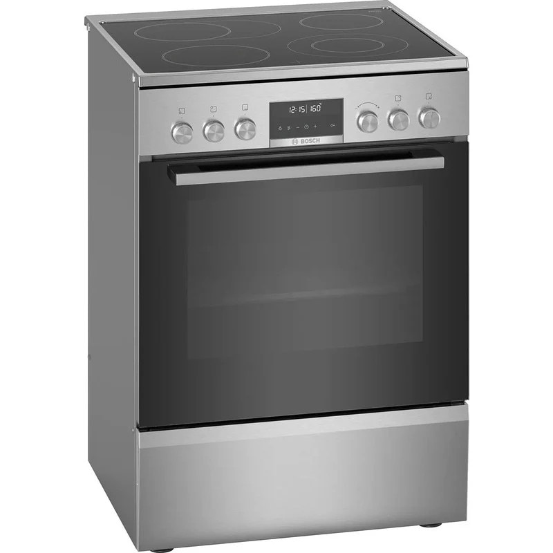 Aragaz Bosch Serie 6 HKS79U250, ceramic/inox, negru argintiu