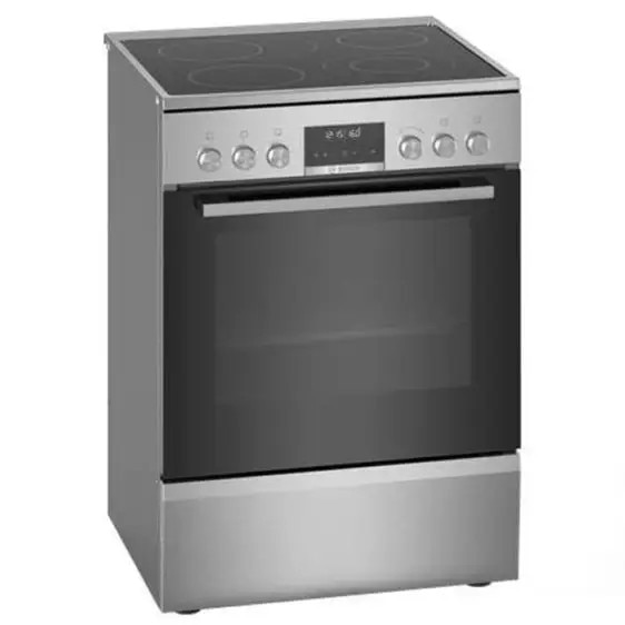 Aragaz Bosch Serie 6 HKS79U250, ceramic/inox, negru argintiu