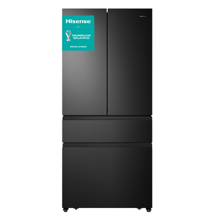 Combina frigorifica, Hisense RF540N4SBF2, 533L, negru