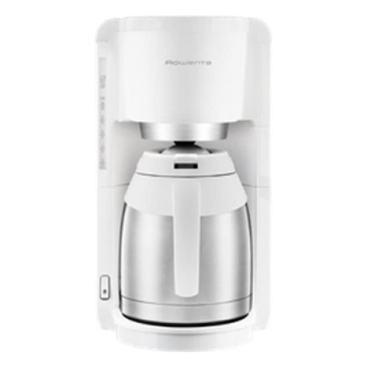 Cafetiera Rowenta CT3811, 1.25L, inox, alb