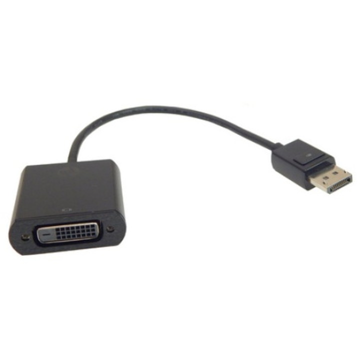 Adaptor video HP 752660-001, DVI-DisplayPort, negru