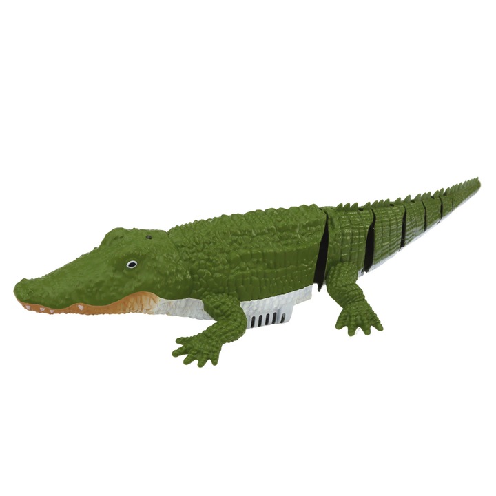 Fürdőjáték, Lean Toys, repülő krokodil, zöld, 35x14x7cm