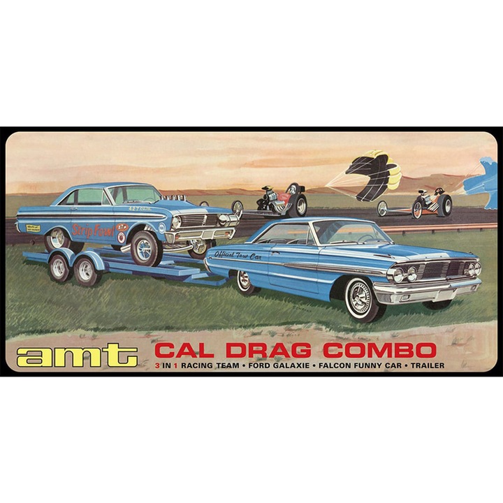 Automachet AMT 3 az 1-ben készlet, Galaxie 1964, Falcon & Trailer, méretarány 1:25