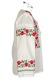 Bluza tip ie dama B23, alb crystal/rosu, marimea 3XL