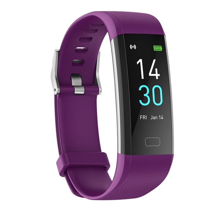 Фитнес гривна Jormftte, IP68, Bluetooth 5.0, лилава, 40.4x20.1x10.5mm