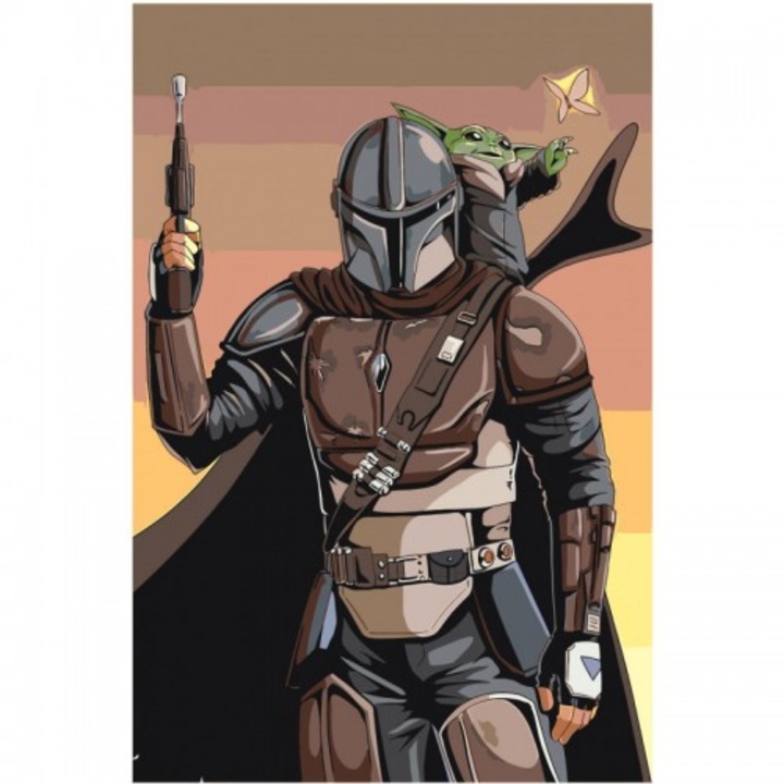 Pictura dupa numar, Art-hobby, 40 x 30 cm, Multicolor