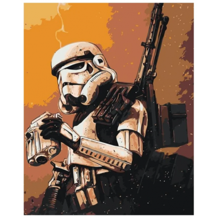 Рисуване по номера Art-hobby, Междузвездни войни, 10605, размер 40x50 см, детски