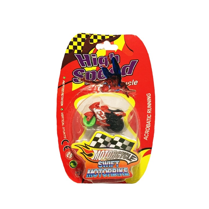 Chippo kaszkadőrbicikli gyerekjáték 40025-1 1-153, trükkökhöz, Hátsó abroncson állhat, első abroncson forgatható vagy egyensúlyozható, 4 x 2 cm, Piros