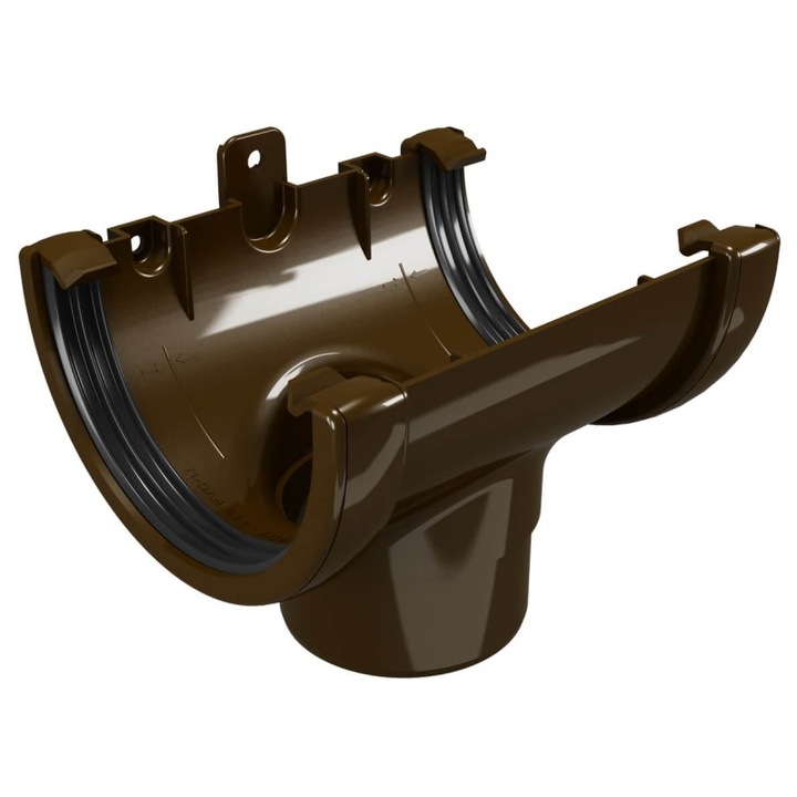 Снадка с дренаж Devorex Classic 120, Ø80, Кафяв